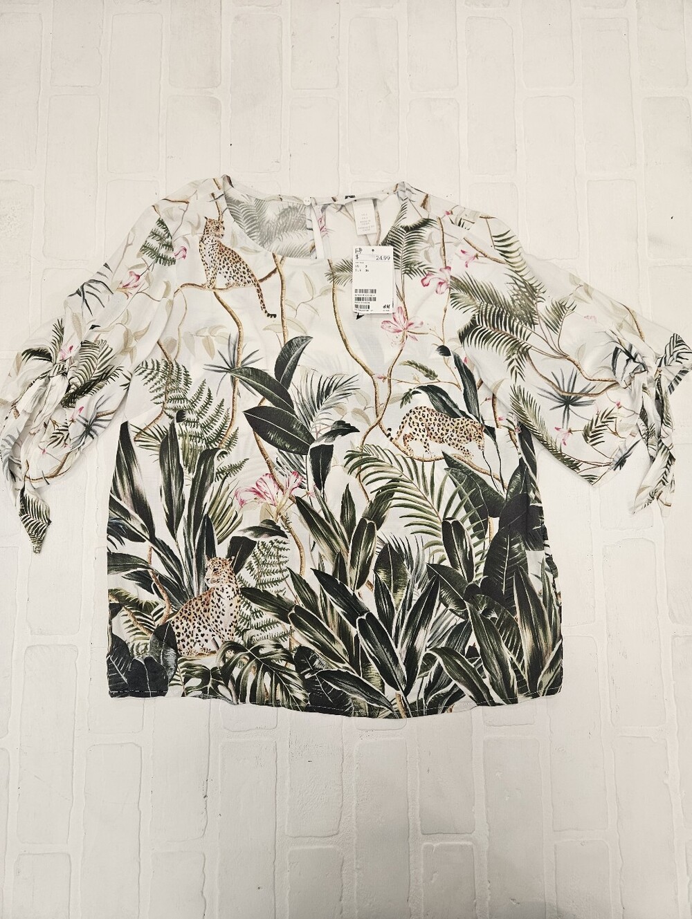 H&M Jungle Print Top